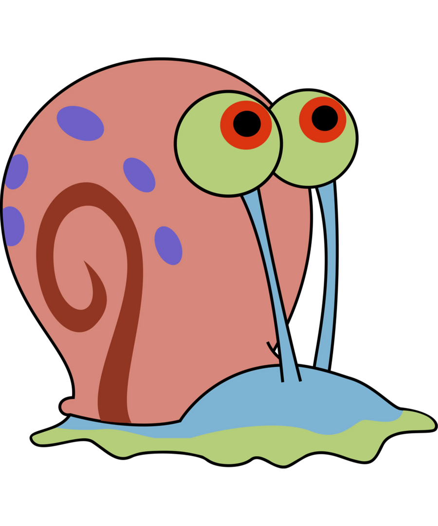 Sponge Bob Gary Cartoon Design - DTF Ready To Press