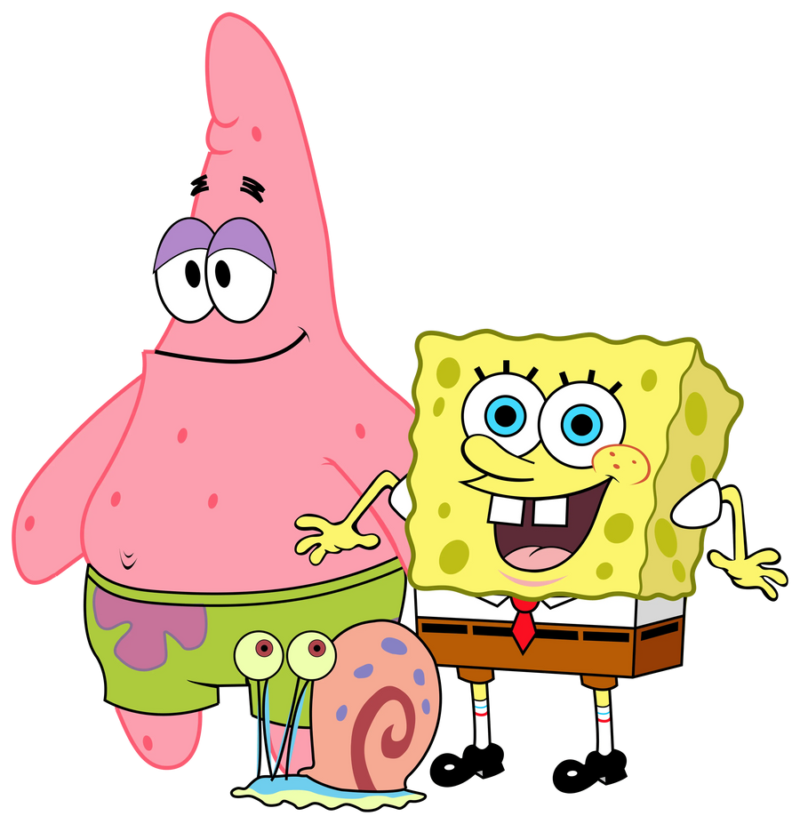 Sponge Bob, Gary, and Patrick Cartoon Design | DTF Dallas