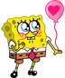 Sponge Bob Cartoon Love Design - DTF Ready To Press