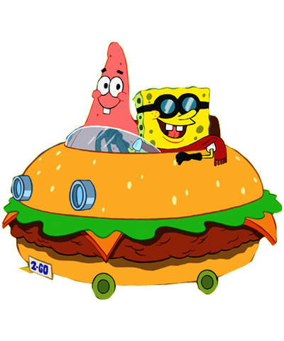 SpongeBob and Patrick Travel by Car Design | DTF Dallas - DTF Dallas 