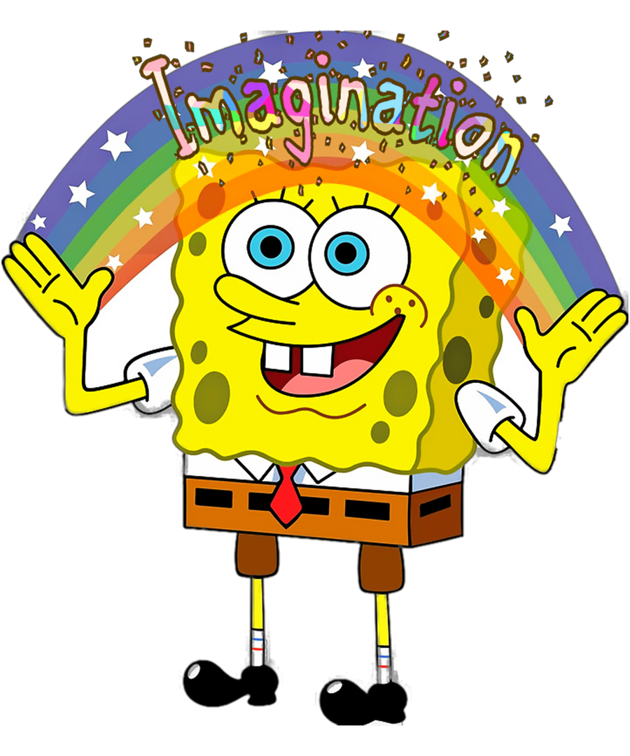 Imagination Sponge Bob Cartoon Design | DTF Dallas