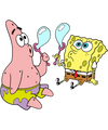 Sponge Bob And Patrick Cartoon Design - DTF Ready To Press