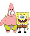 Best Friend Sponge Bob And Patrick Cartoon Design - DTF Ready To Press