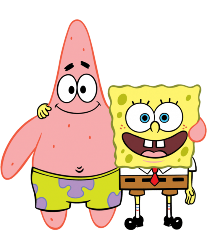 Best Friend SpongeBob and Patrick Design pressed on a garment