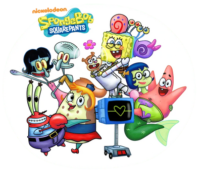 SpongeBob SquarePants Cartoon Design DTF Ready | DTF Dallas - DTF Dallas 