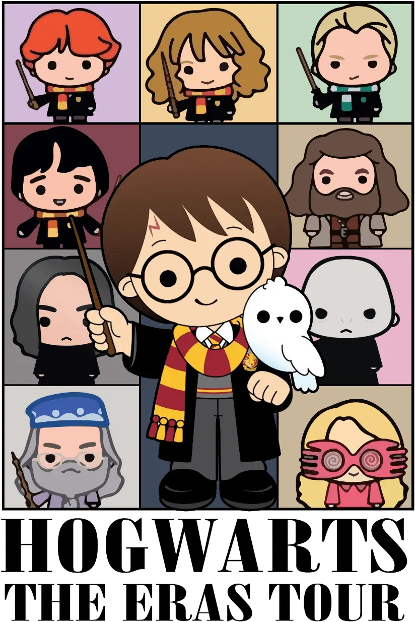 Hogwarts Eras Tour Harry Potter Cartoon Design | DTF Dallas
