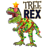 Tree Rex Christmas Design - DTF Ready To Press