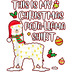 Paja Llama Christmas Design - DTF Ready To Press