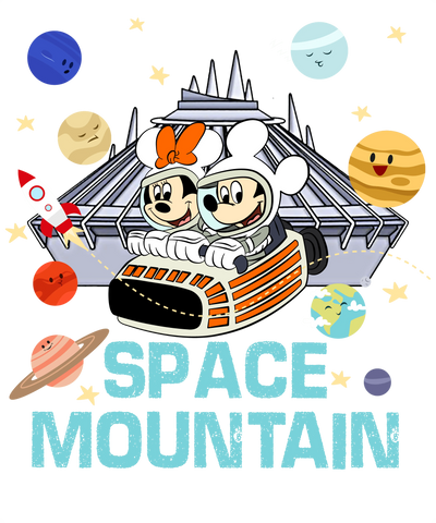 Disney Space Mountain - Mickey Mouse Design | DTF Dallas - DTF Dallas 
