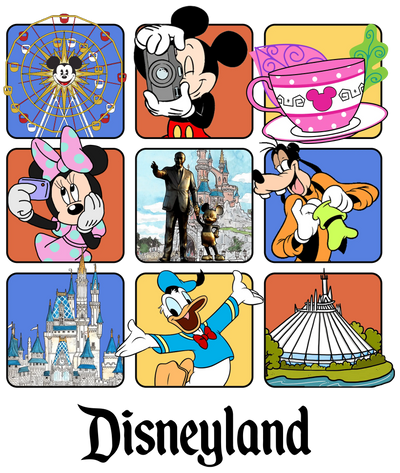 Disneyland Holiday Mickey Design - DTF Ready To Press - DTF Dallas 