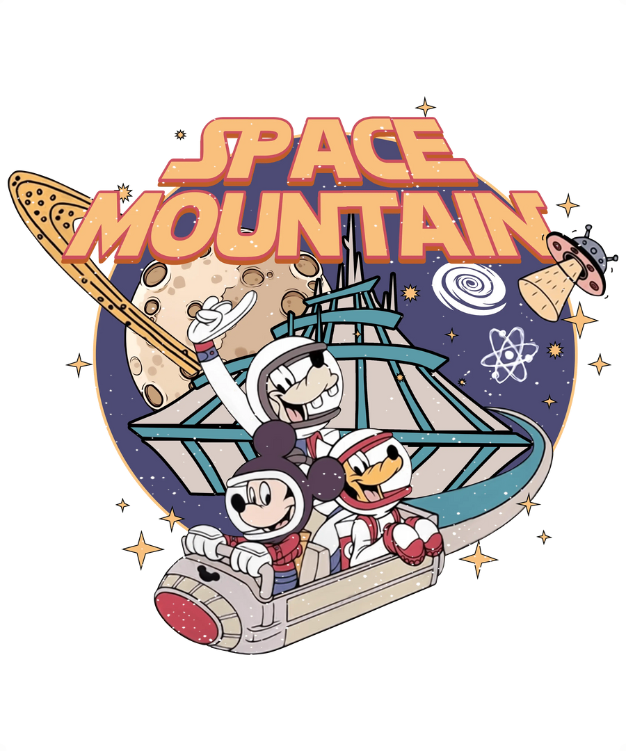 Disney Space Mountain Mickey Design | DTF Dallas