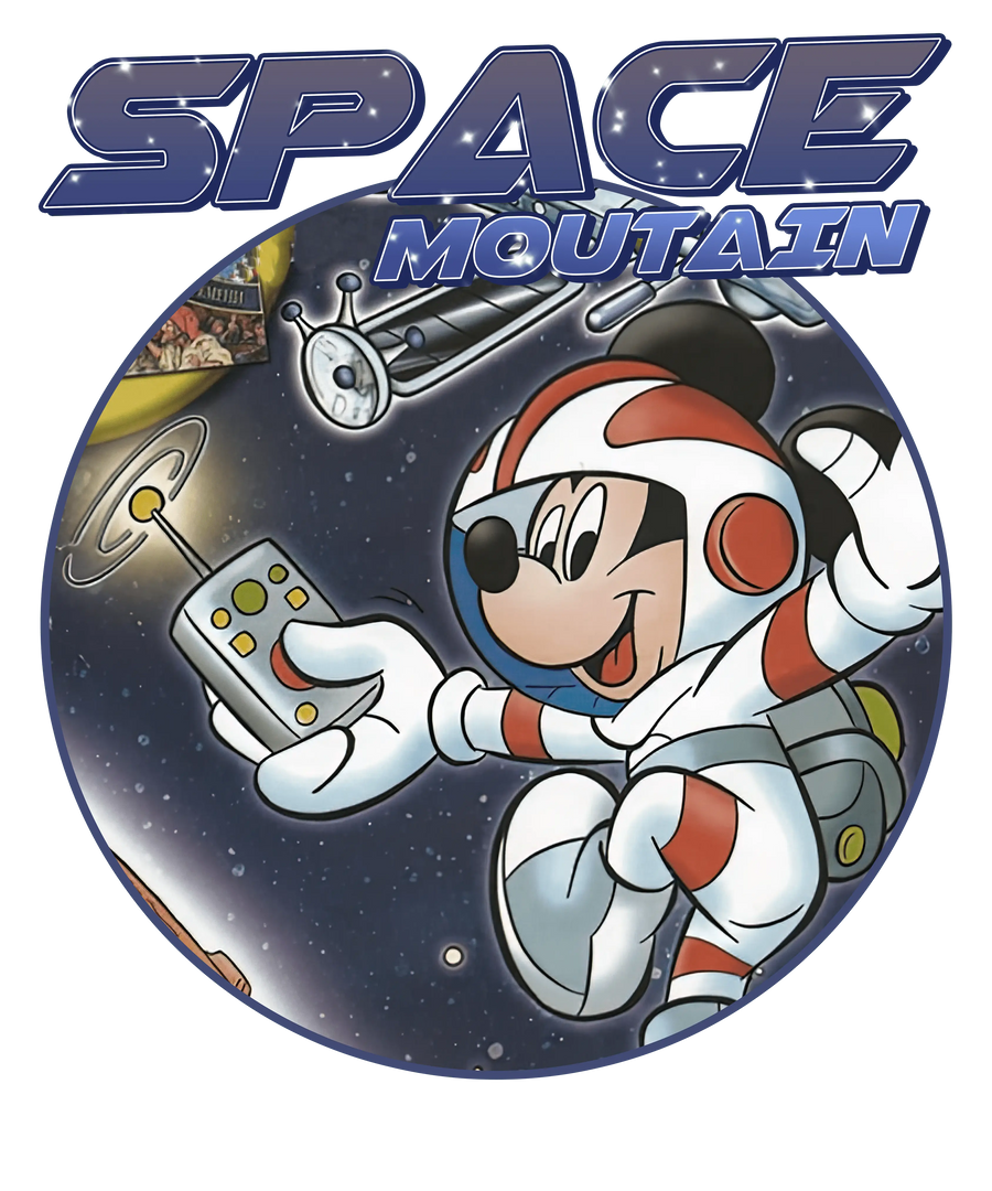 Disney Space Mountain Astronaut Mickey Design | DTF Dallas