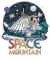 Disney Astronaut Mickey Space Mountain Design - DTF Ready To Press