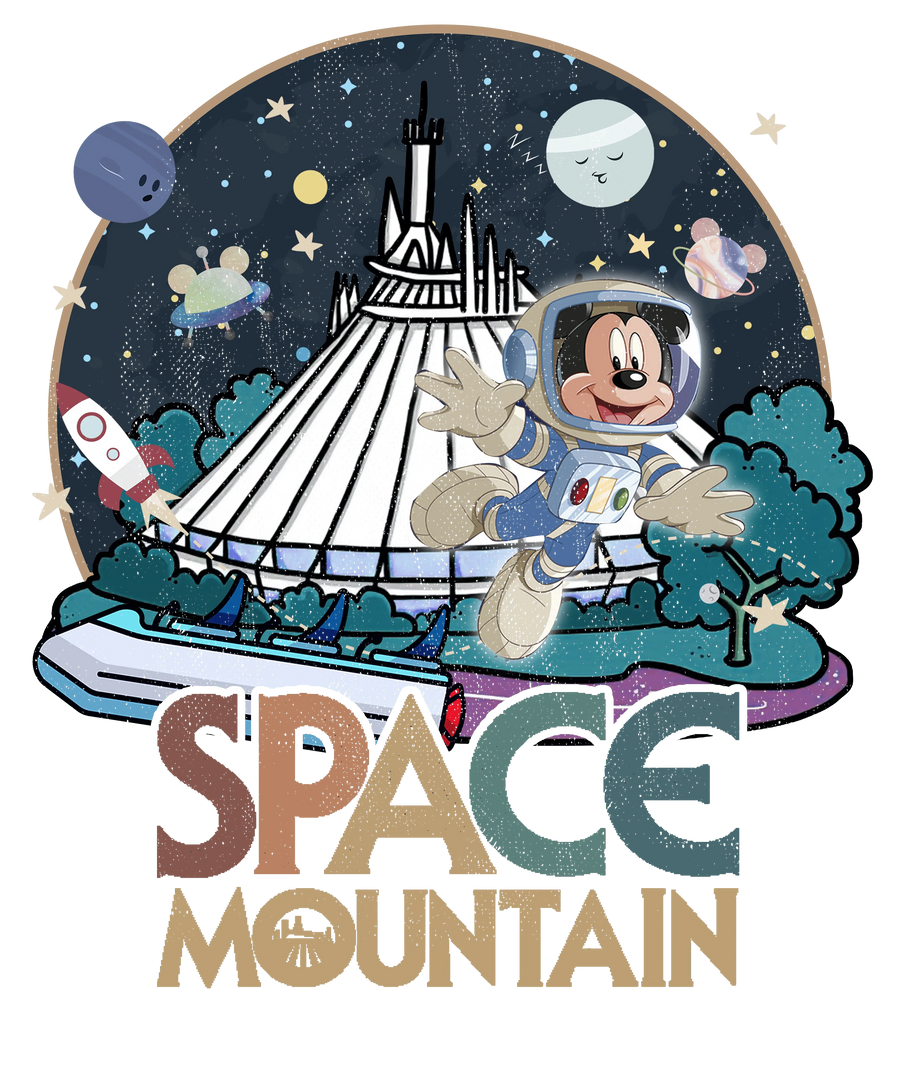 Disney Astronaut Mickey Space Mountain Design | DTF Dallas