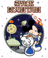 Disney Mickey Mouse Space Mountain Design - DTF Ready To Press