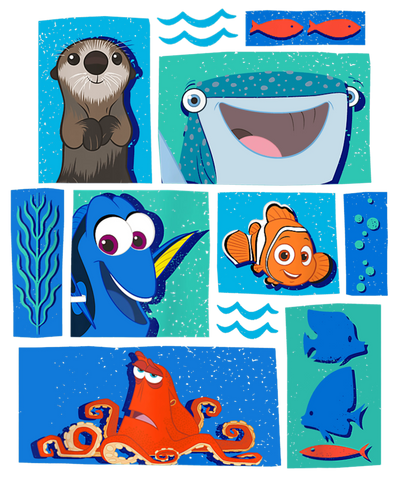Disney Family Finding Dory Design - DTF Ready To Press - DTF Dallas 