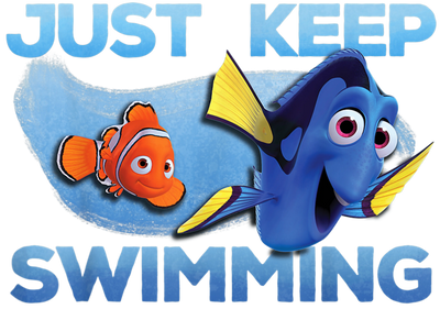 Finding Nemo Just Keep Swimming DTF Ready | DTF Dallas - DTF Dallas 
