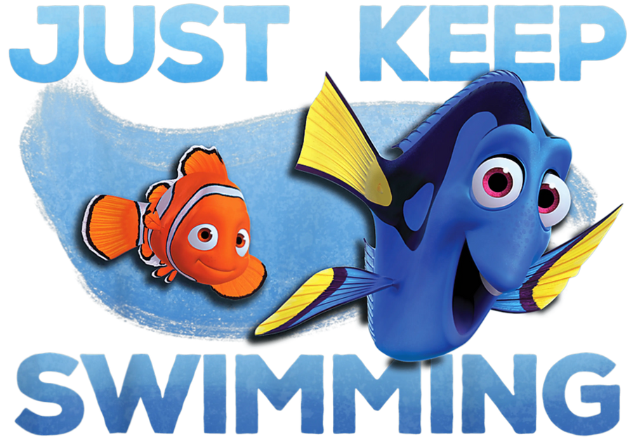 Finding Nemo Just Keep Swimming DTF Ready | DTF Dallas