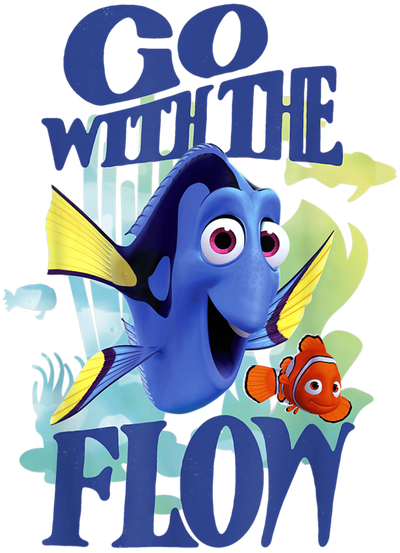 Finding Nemo Go with the Flow Design | DTF Dallas - DTF Dallas 