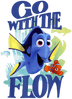 Disney Pixar Finding Nemo Go With The Flow Design - DTF Ready To Press