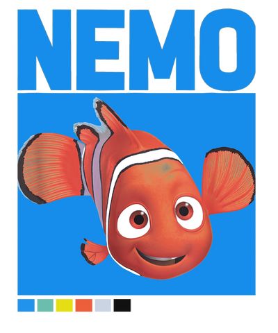 Disney Pixar Finding Nemo Design - DTF Ready To Press - DTF Dallas 