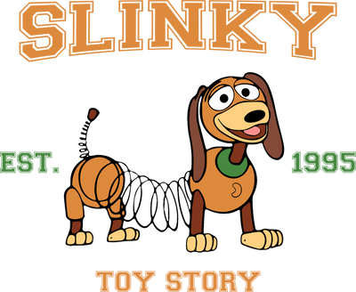 Disney Toy Story Slinky Design - DTF Ready To Press - DTF Dallas 