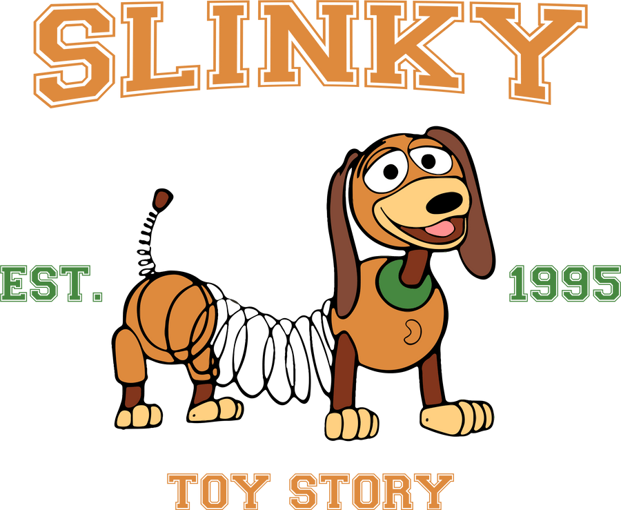 Disney Toy Story Slinky Design - DTF Ready To Press