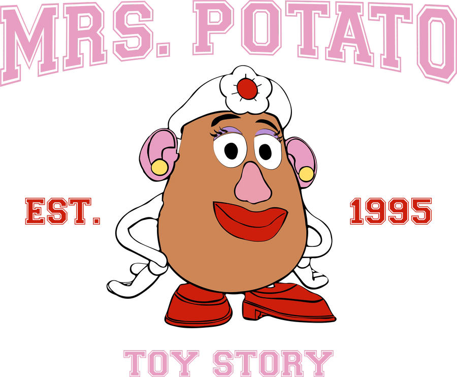 Disney Toy Story Mrs. Potato Design | DTF Dallas
