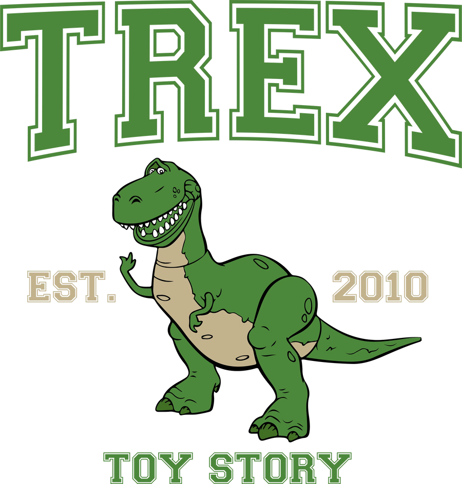 Disney Toy Story Trex Design - DTF Ready To Press