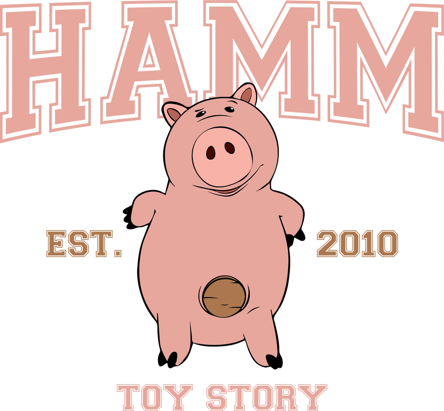 Disney Toy Story Hamm Design - DTF Ready To Press