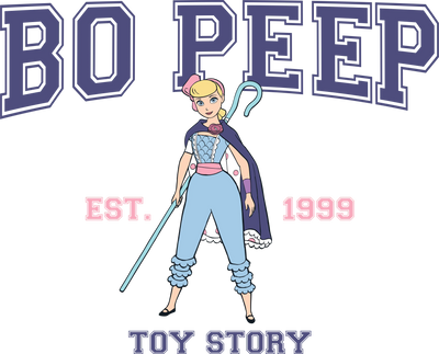 Disney Toy Story Bo Peep Design - DTF Ready To Press - DTF Dallas 