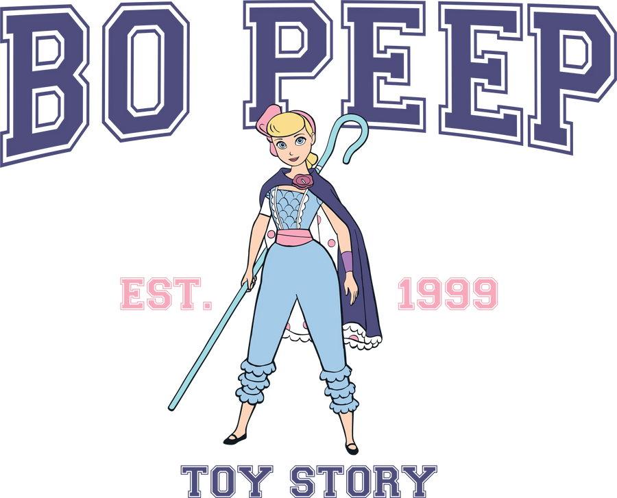 Disney Toy Story Bo Peep Design - DTF Ready To Press