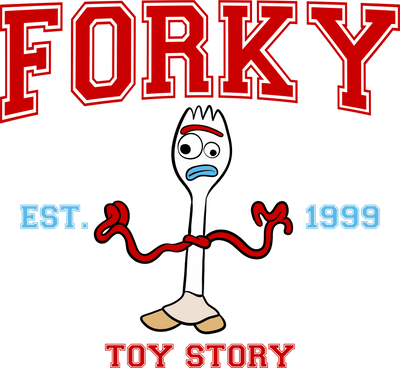 Disney Toy Story Forky Design - DTF Ready To Press - DTF Dallas 