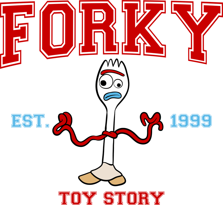 Disney Toy Story Forky Design - DTF Ready To Press