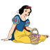 Easter Snow White Disney Princess Design - DTF Ready To Press