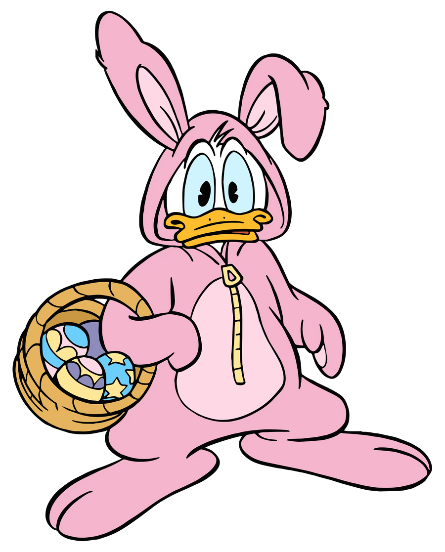 Funny Donald Duck Easter Design - DTF Ready To Press