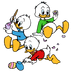 Huey, Dewey And Louie Duck Easter Design - DTF Ready To Press