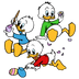 Huey, Dewey And Louie Duck Easter Design - DTF Ready To Press