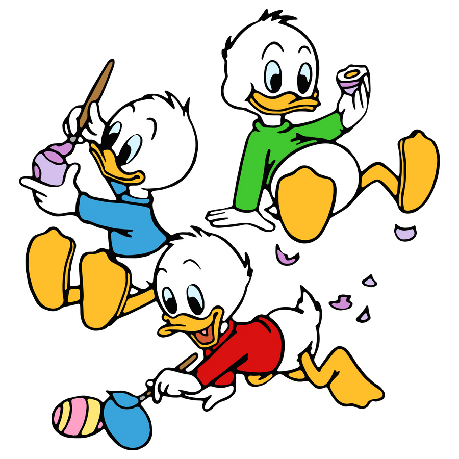Huey Dewey and Louie Duck Easter Design | DTF Dallas
