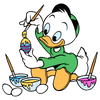 Disney Louie Duck Easter Design - DTF Ready To Press