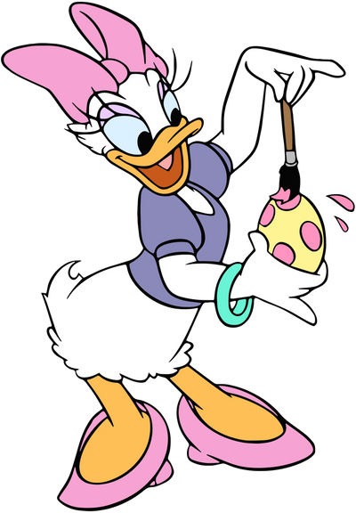 Disney Daisy Duck Easter Design - DTF Ready To Press - DTF Dallas 
