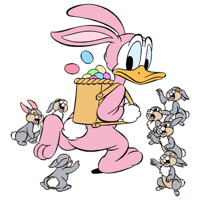 Fun Easter Duck Design DTF Ready to Press V1 | DTF Dallas - DTF Dallas 