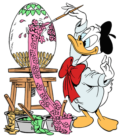 Painting Egg Donald Duck Easter Design | DTF Dallas - DTF Dallas 