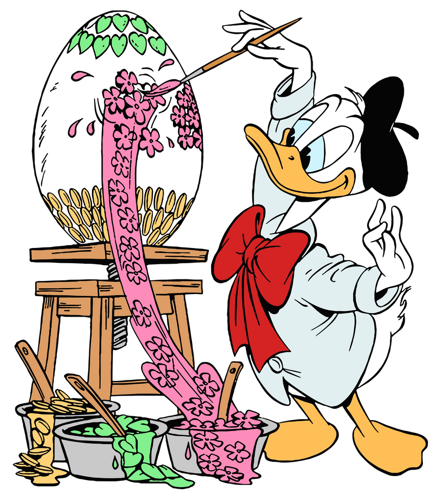Painting Egg Donald Duck Easter Design | DTF Dallas