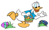 Disney Donald Duck Easter Design - DTF Ready To Press