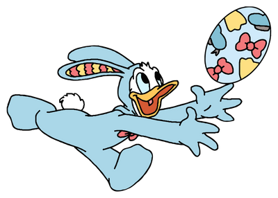 Donald Duck Easter Hunting Design - DTF Ready To Press - DTF Dallas 