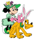 Pluto And Daisy Duck Easter Design - DTF Ready To Press