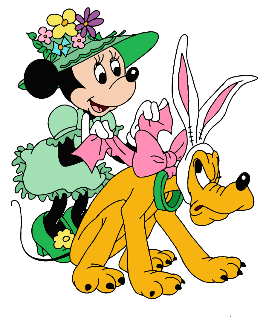 Pluto and Daisy Duck Easter Design | DTF Dallas