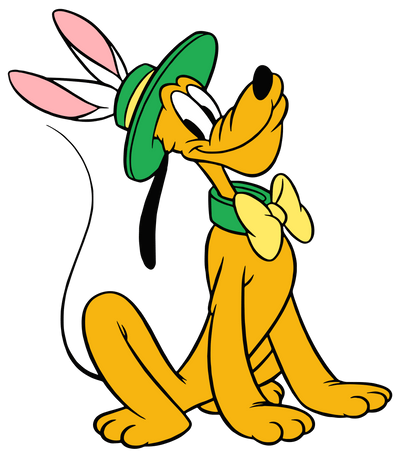 Disney Pluto Easter Design - DTF Ready To Press - DTF Dallas 