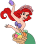 Disney Princess Ariel Easter Design - DTF Ready To Press